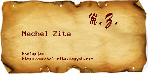Mechel Zita névjegykártya